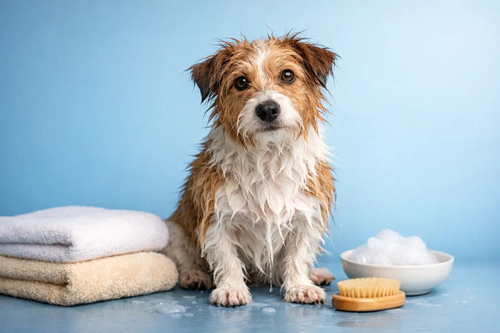 How to Wash a Smelly Dog Without Drying Skin